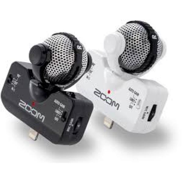 (ZOOM iQ5 Stereo Microphone for iPhone & iPad (Lightning جهاز زوم لتسجيل صوت بجودة الأستوديو على الأيفون